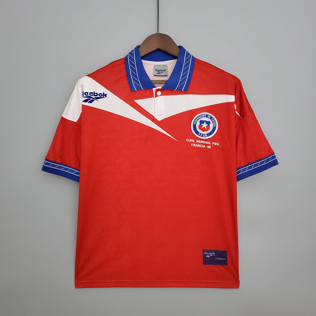 Camiseta Chile Local 1998 | Retro Mundial Francia
