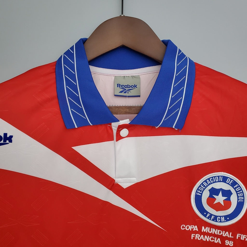 Camiseta Chile Local 1998 | Retro Mundial Francia