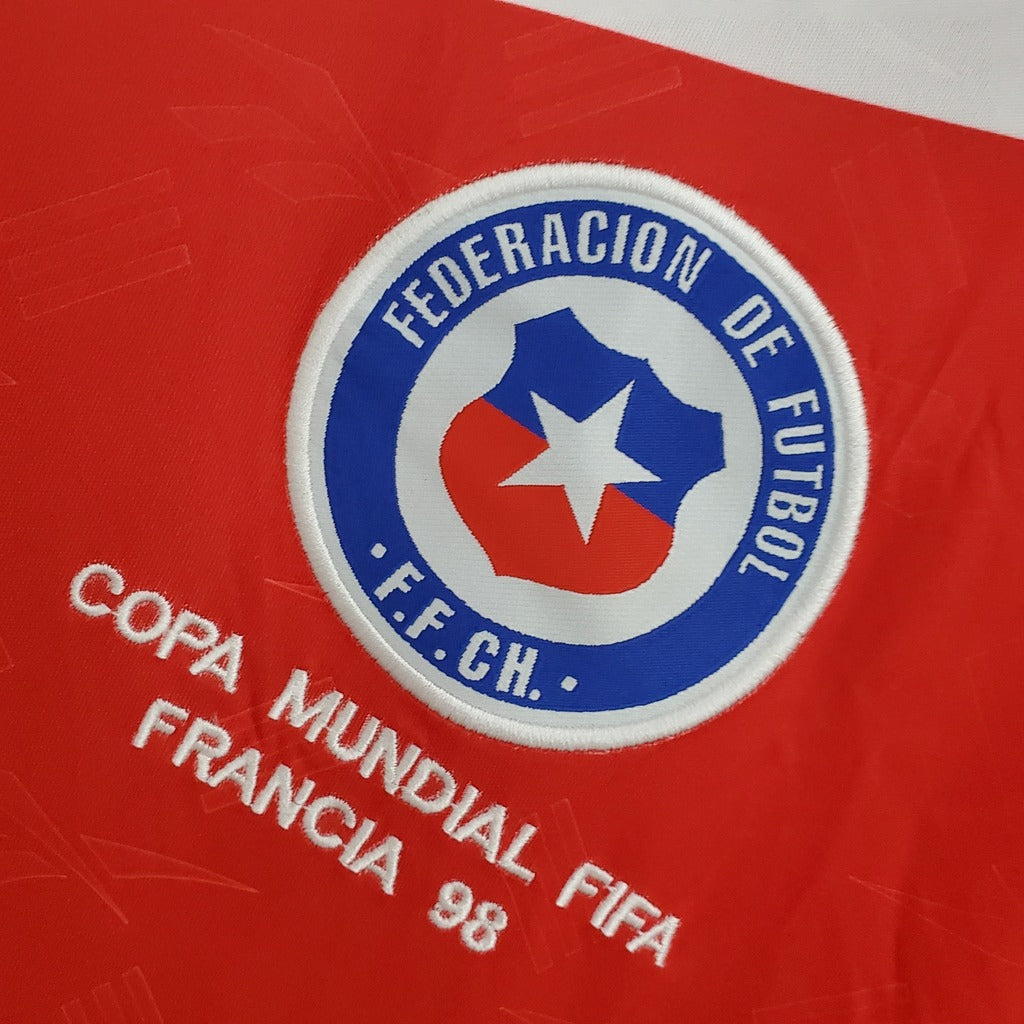 Camiseta Chile Local 1998 | Retro Mundial Francia